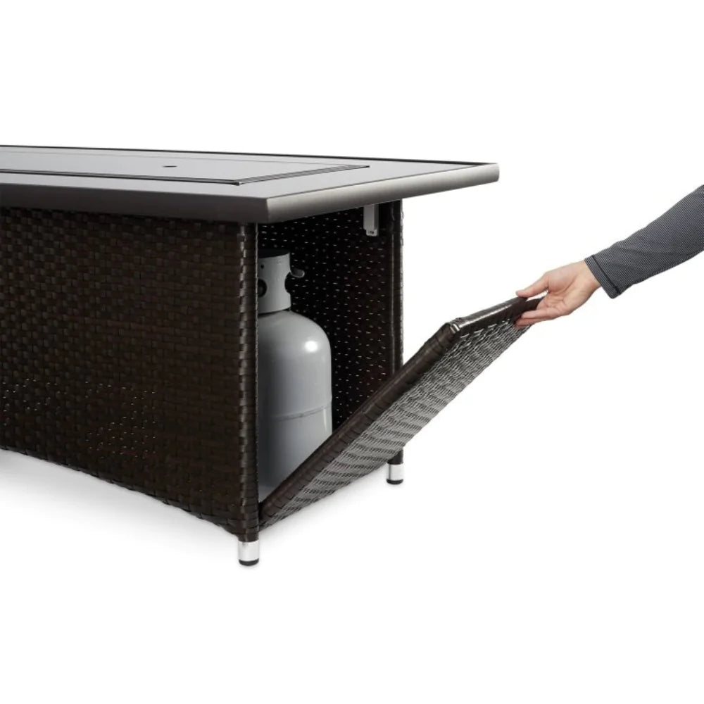 The Outdoor Greatroom Company Balsam Montego Linear Gas Fire Pit Table