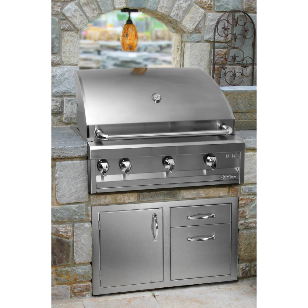 Artisan 32-Inch 3-Burner Built-In Professional Gas Grill With Rotisserie & Light