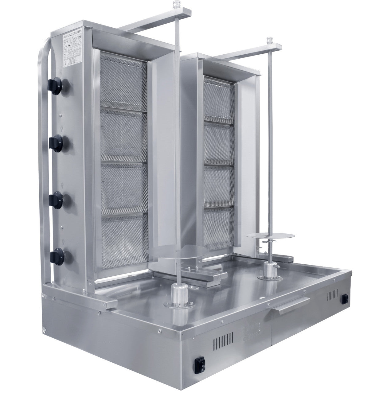 Duel Shawarma Machine- 2 Commercial Vertical Broilers Of 4 Burners