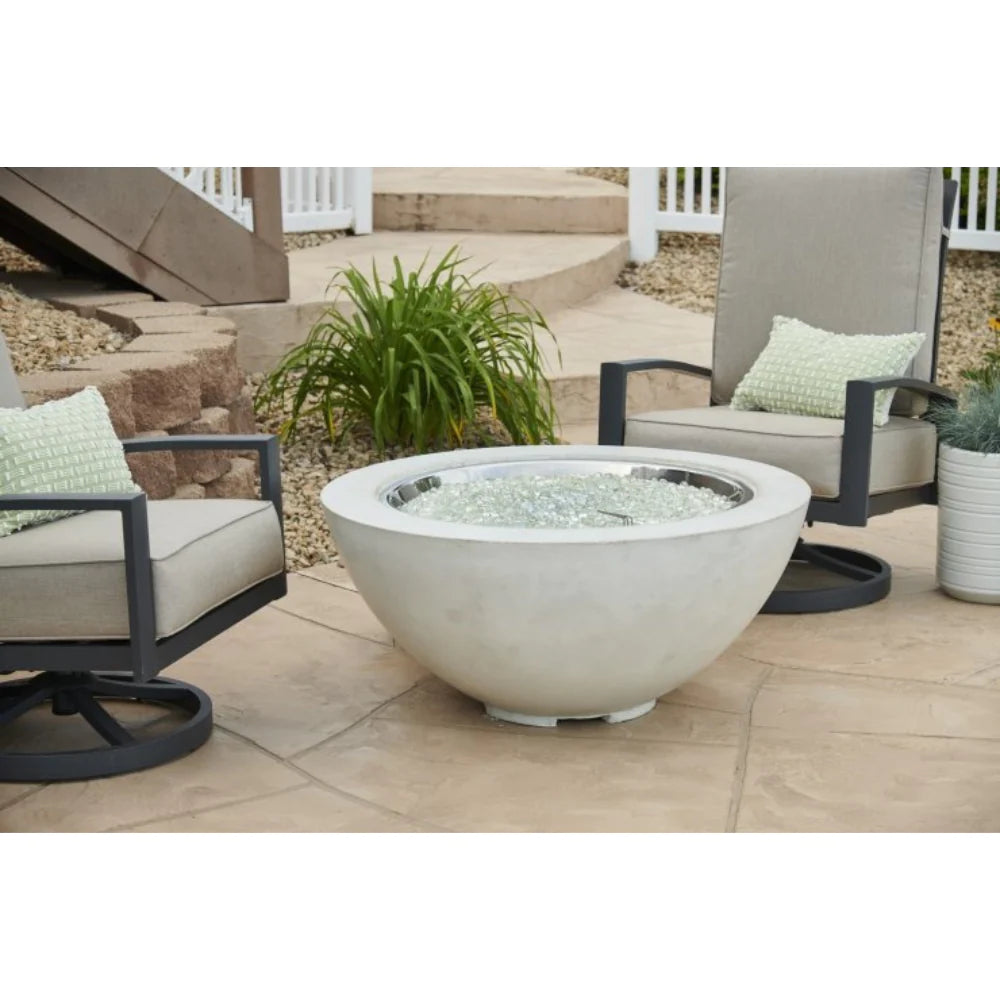 The Outdoor Greatroom Company White Cove 42-Inch Round Gas Fire Pit Bowl